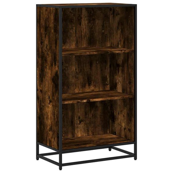 vidaXL Boekenkast 60x35x107,5 cm bewerkt hout gerookt eikenkleurig