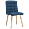 vidaXL Eetkamerstoelen 4 st stof blauw