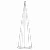 vidaXL Kegelkerstboom 330 meerkleurige LED's 100x300 cm