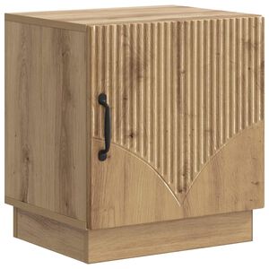 vidaXL Nachtkastje Artisanaal eiken 43 x 34,5 x 47 cm Bewerkt hout