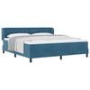 vidaXL Boxspringbed met hoofdeinde Donkerblauw 180 x 200 cm Fluweel