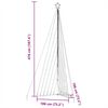 vidaXL LED-kerstboom 789 LEDs 476 cm blauw