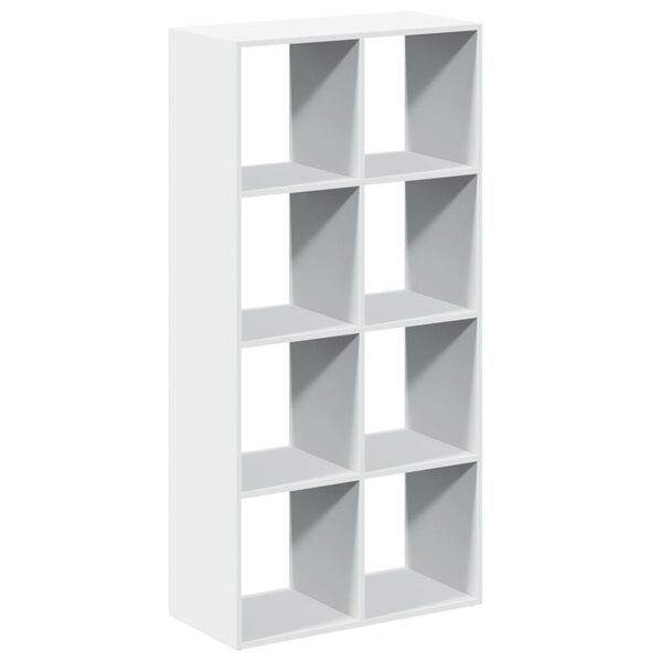 vidaXL Kamerverdeler Boekenkast Wit 69,5x29x137,5 cm Bewerkt Hout