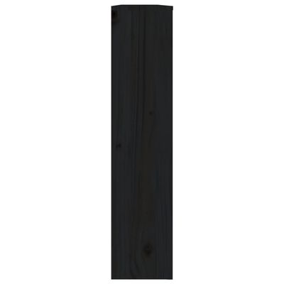 vidaXL Radiatorombouw 153x19x84 cm massief grenenhout zwart