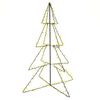 vidaXL Kegelkerstboom 240 LED's binnen en buiten 115x150 cm