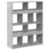 vidaXL kamerscherm 100x33x125,5 cm bewerkt hout betongrijs