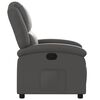 vidaXL Relaxfauteuil Grijs Echt Leer