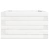 vidaXL Plantenbak 70x40x23 cm massief grenenhout wit