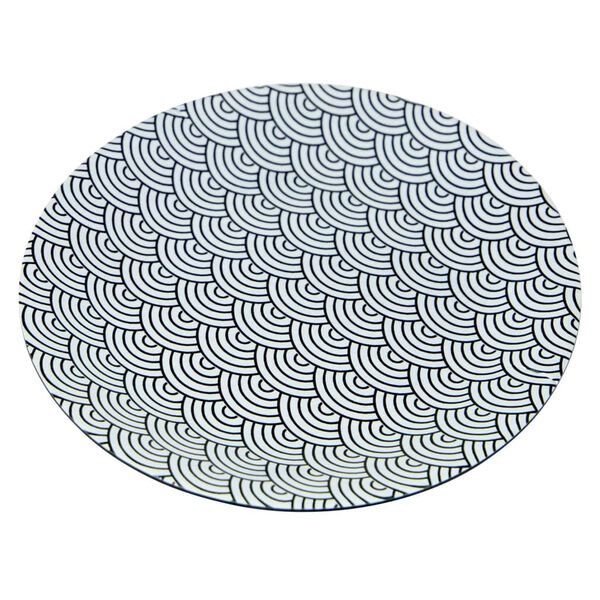 Bo-Camp 16-delige Serviesset Mix & Match melamine zwart en wit