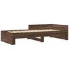 vidaXL Bedframe zonder matras bewerkt hout bruin eikenkleur 90x190 cm