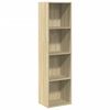 vidaXL Boekenkast 40x30x152 cm bewerkt hout sonoma eikenkleurig