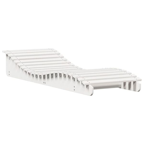 vidaXL Ligbed 205x70x31,5 cm massief grenenhout wit