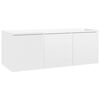 vidaXL Tv-meubel 80x34x30 cm bewerkt hout hoogglans wit