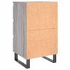 vidaXL Nachtkastjes 2 st 40x35x69 cm bewerkt hout grijs sonoma eiken
