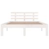 vidaXL Bedframe massief hout wit 120x200 cm