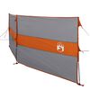 vidaXL Windscherm camping waterdicht 344x120 cm grijs en oranje