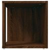vidaXL Bijzettafel 33x33x34,5 cm bewerkt hout bruin eikenkleur