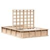 vidaXL Bedframe Bruin 140 x 200 cm Massief grenenhout