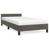 vidaXL Bedframe zonder matras 90x200 cm fluweel donkergrijs