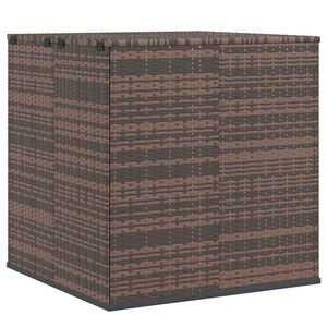 vidaXL Tuinbox 100x97,5x104 cm polyetheen rattan bruin