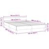 vidaXL Bedframe zonder matras 140x200 cm fluweel donkerblauw