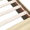 vidaXL Bedframe bewerkt hout sonoma eikenkleurig 180x200 cm