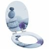 vidaXL Zachte sluit toiletbril Grijs 44 x 38 cm MDF-plaat