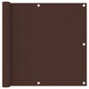vidaXL Balkonscherm 90x300 cm oxford stof bruin