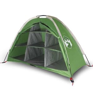 vidaXL Opbergtent 9 vakken waterdicht groen