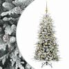 vidaXL Kunstmatige Inklapbare Kerstboom 120 cm 150 LED's Warmwit