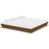 vidaXL Bedframe massief hout honingbruin 200x200 cm