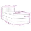 vidaXL Boxspring met matras fluweel donkergroen 80x220 cm
