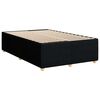 vidaXL Boxspring met matras stof zwart 120x190 cm