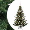 vidaXL Kunstkerstboom met kerstbal 120 cm 150 LED's Warmwit PE & PVC