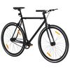vidaXL Fiets met vaste versnelling 700 c 59 cm zwart