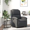 vidaXL Relaxfauteuil Grijs Echt Leer