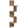vidaXL Wandplank Muurmontage Artisanaal eiken 32 x 21 x 107 cm
