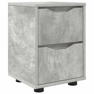 vidaXL Nachtkastje met lade Beton Grijs 30,5 x 30 x 43 cm Bewerkt hout