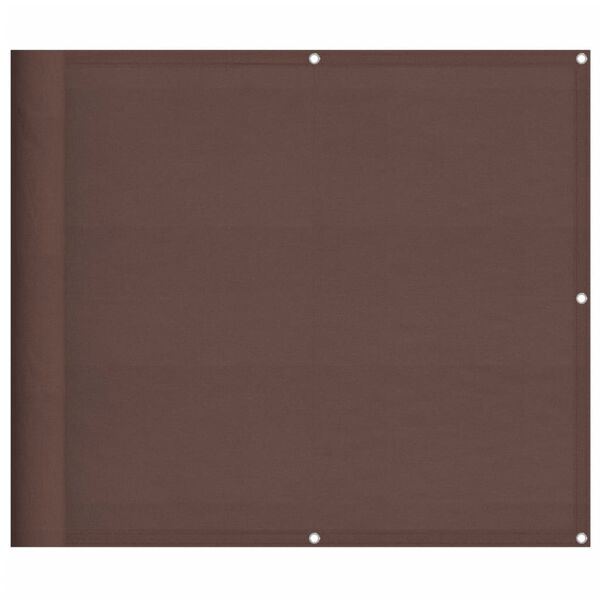 vidaXL Balkonscherm 90x1000 cm 100% oxford polyester bruin