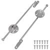 vidaXL Trekstangscharnier 2 stuks Zilver 190 mm Metaal