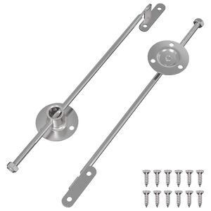 vidaXL Trekstangscharnier 2 stuks Zilver 190 mm Metaal