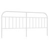 vidaXL Vervangend hoofdbord metaal wit 193 cm