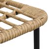vidaXL 9-delige Tuinset poly rattan en glas