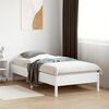 vidaXL Bedframe zonder matras massief grenenhout wit 90x190 cm