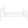 vidaXL Bedframe metaal wit 140x200 cm