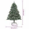vidaXL Kunstkerstboom met 300 LED Groen 210 cm PVC en Plastic en Staal
