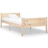 vidaXL Bedframe massief grenenhout 100x200 cm