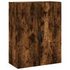 vidaXL Hoge kast 69,5x34x180 cm bewerkt hout gerookt eikenkleurig