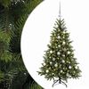 vidaXL Kunstkerstboom met kerstbal 150 cm 150 LED's Warmwit