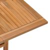 vidaXL Tuintafel inklapbaar 90x90x75 cm massief teakhout